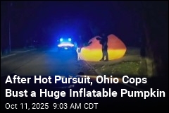After Hot Pursuit, Ohio Cops Bust a Huge Inflatable Pumpkin