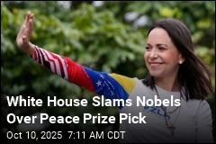 White House Responds to Trump&#39;s Nobel Snub
