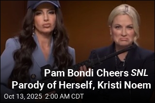 Pam Bondi Cheers SNL Parody of Herself, Kristi Noem