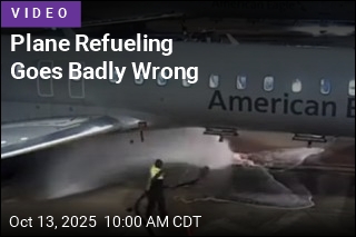 Jet Fuel Sprays Wildly After Worker Loses Control of Hose