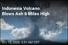 Indonesian Volcano Blows Ash 6 Miles High