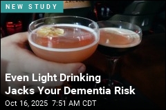 Even Light Drinking Boosts Dementia Risk
