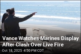 After Battle Over Live Fire, Vance Watches Marines Display