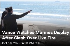 After Battle Over Live Fire, Vance Watches Marines Display