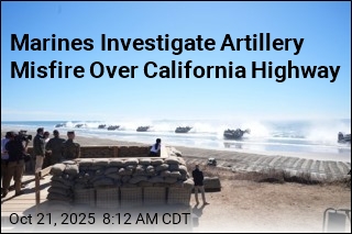Marines Investigate Artillery Misfire Over California Highway