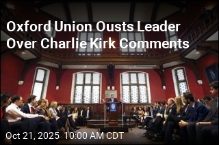 Oxford Union Ousts Leader Over Charlie Kirk Comments