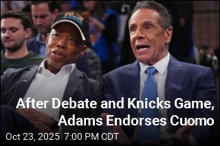 After Debate and Knicks Game, Adams Endorses Cuomo