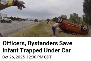Officers, Bystanders Save Infant Trapped Under Car