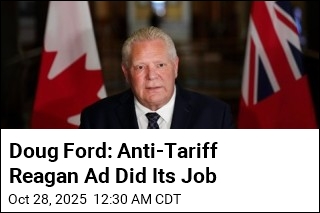 Doug Ford Brags About Anti-Tariff Reagan Ad