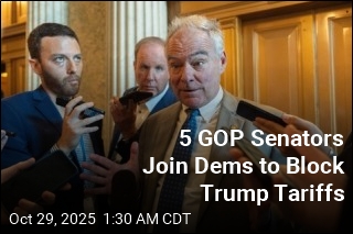 5 GOP Senators Join Dems to Block Trump Tariffs