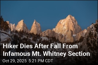 Hiker Dies in Fall Off Mount Whitney Cliff