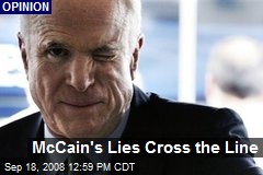 McCain's Lies Cross the Line