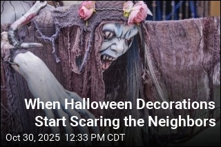 When Halloween Decorations Start Scaring the Neighbors