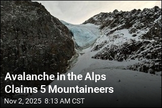Avalanche in the Alps Claims 5 Mountaineers