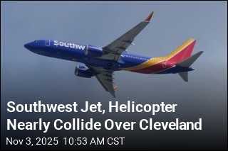Southwest Jet, Helicopter Nearly Collide Over Cleveland