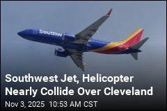 Southwest Jet, Helicopter Nearly Collide Over Cleveland