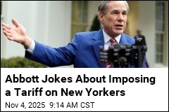 Abbott Jokes About Taxing New Yorkers Fleeing to Texas