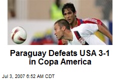 Paraguay Defeats USA 3-1 in Copa America