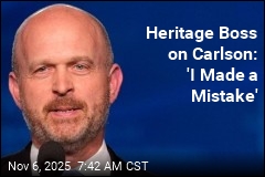 Heritage Boss Apologizes Over Carlson Defense