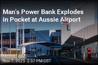 Airport Chaos After Man&#39;s Battery Device Catches Fire