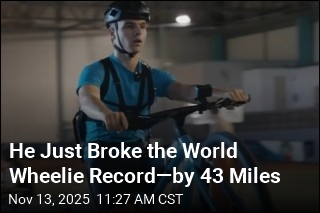 He Just Broke the World Wheelie Record&mdash;by 43 Miles