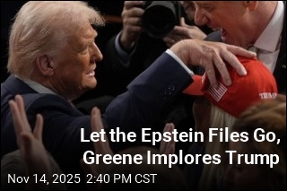 Let the Epstein Files Go, Greene Implores Trump