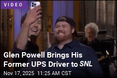 Glen Powell&#39;s SNL Guest: His One-Time UPS Driver