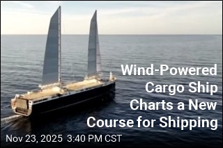 Wind-Powered Cargo Ship Charts a New Course for Shipping