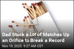 Dad Breaks Guinness Record With 81 Matches Up His Nose