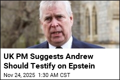 UK PM Suggests Ex-Prince Should Testify on Epstein