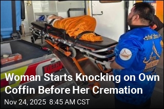 Woman Starts Knocking on Own Coffin Before Her Cremation