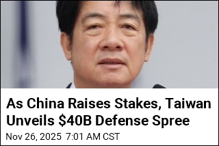 As China Raises Stakes, Taiwan Unveils $40B Defense Spree