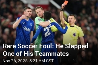 Rare Soccer Foul: He Slapped One of His Teammates