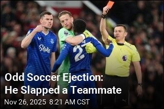 Rare Soccer Foul: He Slapped One of His Teammates