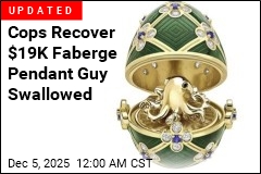 Cops: Suspect Swallowed a $22K Faberge Pendant