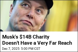 Musk&#39;s $14B Charity Keeps Most Giving Close to Home