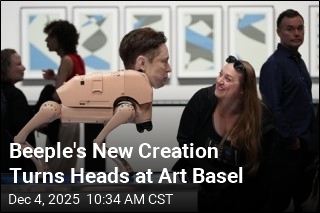 Beeple&#39;s New Creation: Robot Musk, Warhol Dogs