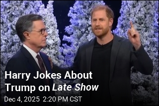 Harry Jokes About Trump, CBS in Late Show Appearance