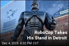 11-Foot RoboCop Finds a Home in Detroit