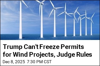 Trump Can&#39;t Freeze Permits for Wind Projects, Judge Rules
