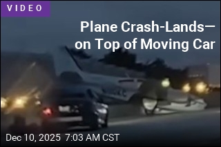 Plane Crash-Lands&mdash; Right on Woman&#39;s Car