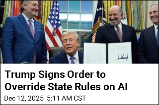 Trump Signs Order to Override State Rules on AI