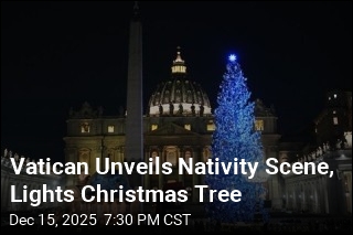 Vatican Unveils Nativity Scene, Lights Christmas Tree