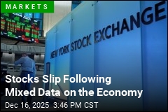 Stocks Slip Following Mixed Data on the Economy