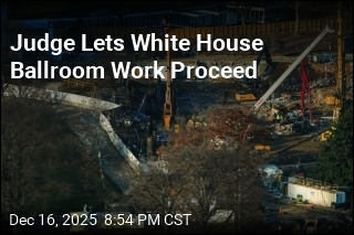 Judge Lets White House Ballroom Work Proceed