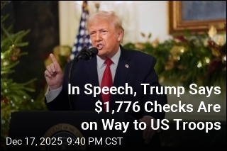 In Speech, Trump Announces $1,776 Checks to US Troops
