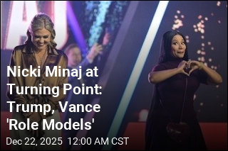 Nicki Minaj at Turning Point Convention: Trump a 'Role Model'