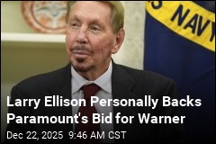 Larry Ellison Personally Backs Paramount's Bid for Warner