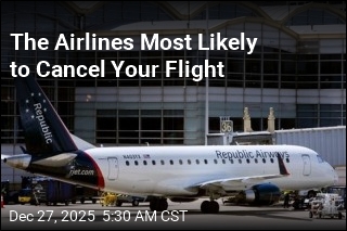 Airlines Most, Least Likely to Nix Your Flight