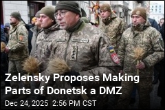 Zelensky Suggests Both Sides Pull Troops Out of Donetsk